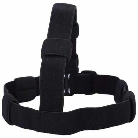 Bandeaux de Lampe Frontale Sangle Ceinture de Phare Bande de Tête en Nylon Confortable Réglable pour Camping Randonnée Cyclisme Escalade - Noire