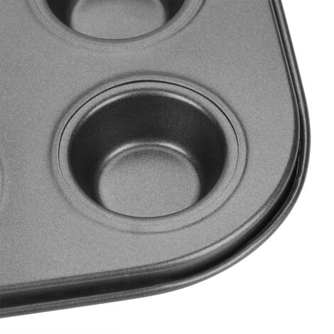 Bandeja antiadherente para hornear con 24 moldes de acero inoxidable para tartas, pasteles y magdalenas.