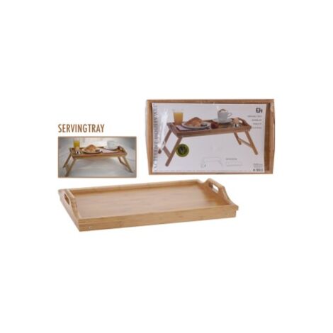 Bandeja de cama de madera bamboo 50x30 cm.