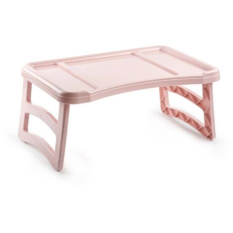 Bandeja con patas mesa plegable 51 x 33 cm  Rosa claro