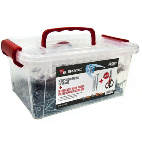Bandeja de 500 tapones T6/VA 6x30 con tijeras de regalo 566532