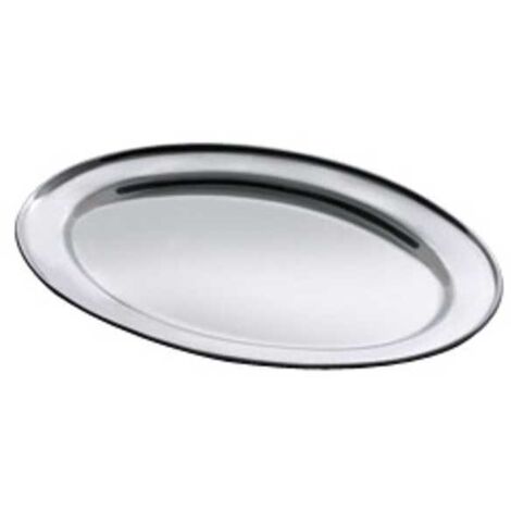 Bandeja de acero 18/C ovalada de 40 cm Salvi