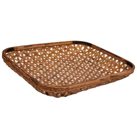 Bandeja de bambú marrón 54x33x7,5