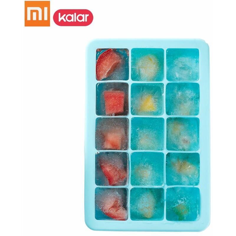 

Bandeja de cubitos de hielo de silicona 20 ~ 200 ℃ Molde de hielo DIY Forma cuadrada Maquina de cubitos de hielo de frutas Bar Cocina,15 rejillas,