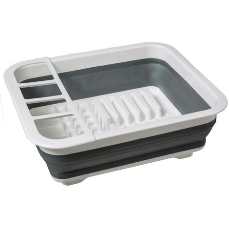 Bandeja de goteo de silicona retráctil gris y blanca - 5five