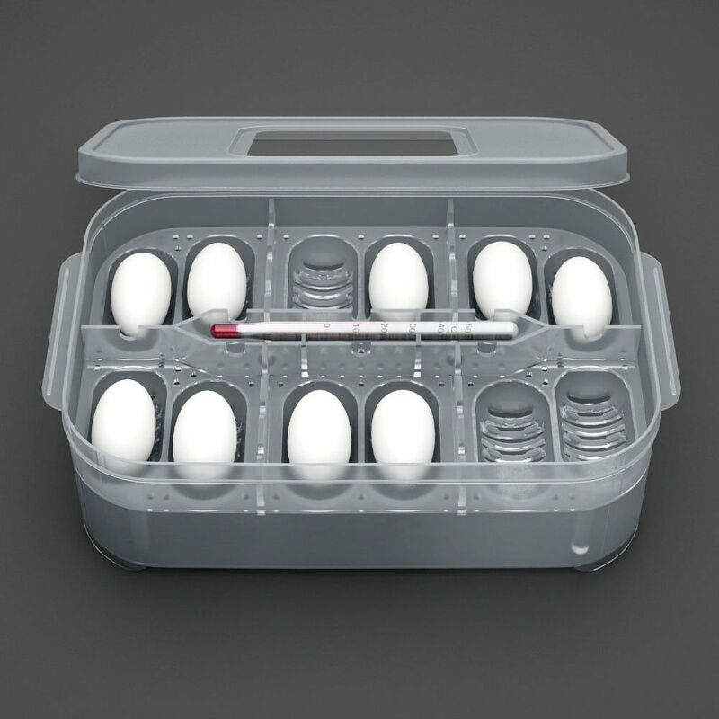 

Bandeja de huevos de reptiles Caja de huevos de reptiles, Caja de cria de reptiles, Caja de incubacion de reptiles,Con termometro