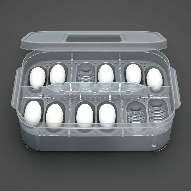 

Bandeja de huevos de reptiles Caja de huevos de reptiles, Caja de cria de reptiles, Caja de incubacion de reptiles,Transparente, Sin termometro