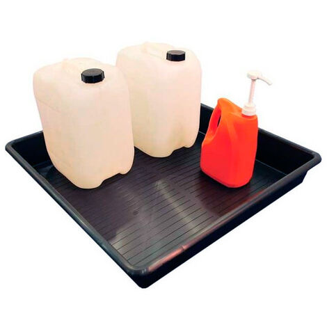 Bandeja de retención en polietileno de 64 litros para pequeños envases