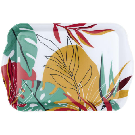 Bandeja de servir Paradise Exotic 21x14 cm patrón exótico