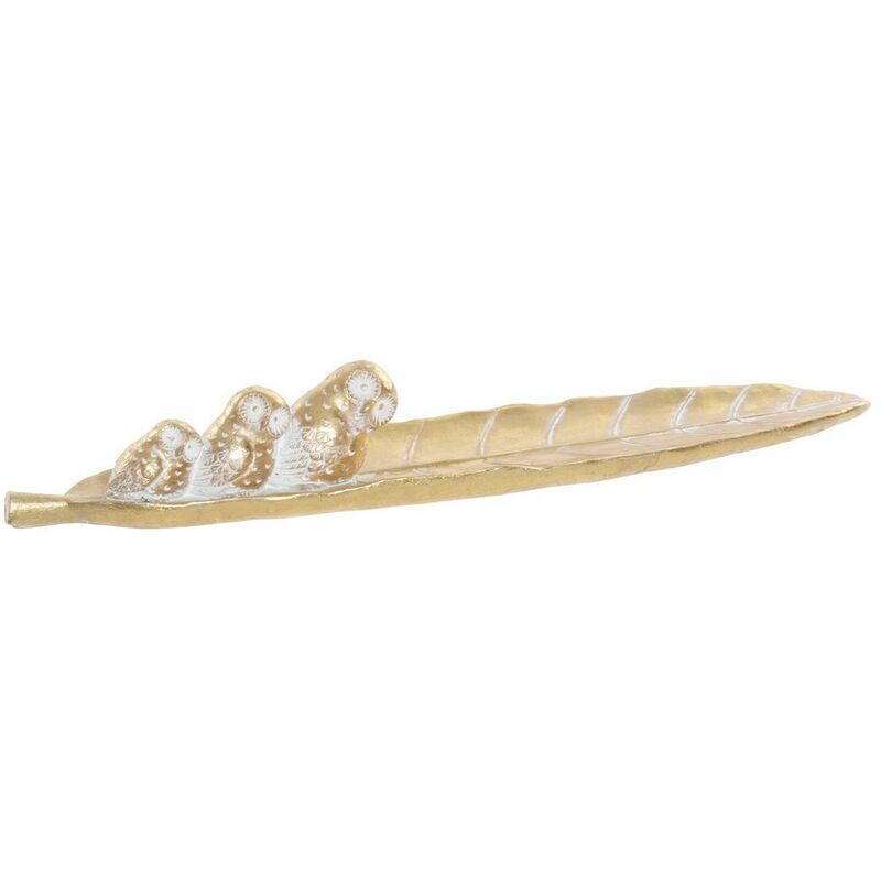 

Bandeja DKD Home Decor Decorativa Resina Hoja (40 x 7.8 x 5.3 cm)