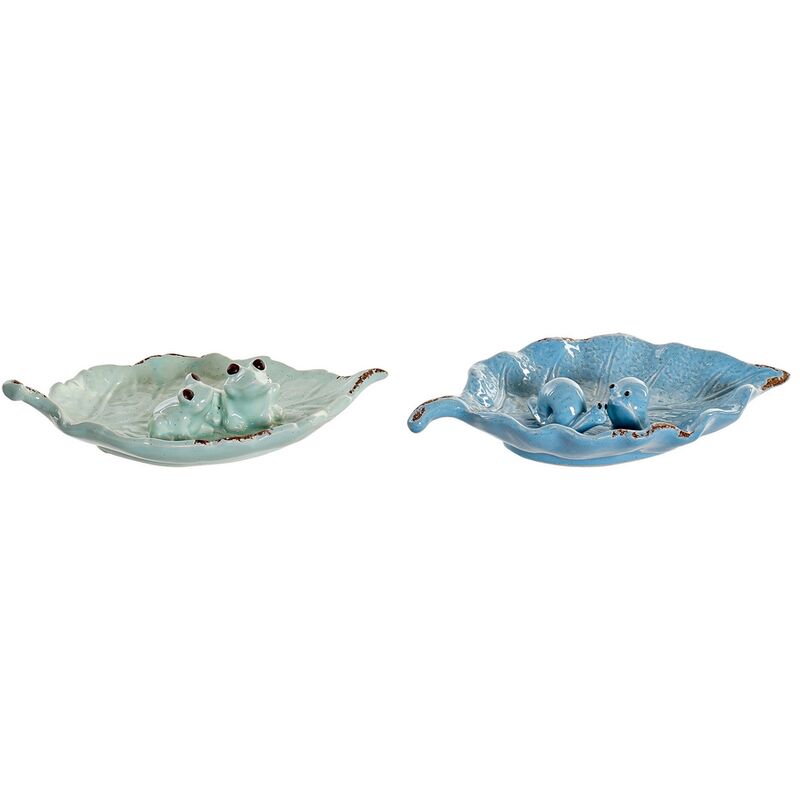 

Bandeja DKD Home Decor Gres Hoja (2 pcs) (31 x 17 x 6 cm)