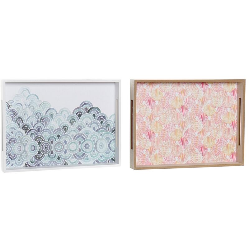 

Bandeja DKD Home Decor Madera MDF (2 pcs) (40 x 30 x 5 cm)