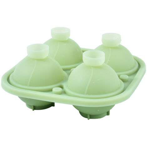 Bandeja esférica de gran capacidad para cubitos de hielo para bebidas frías  Bandeja de silicona antiadherente reutilizable, fácil de limpiar - Accesorio