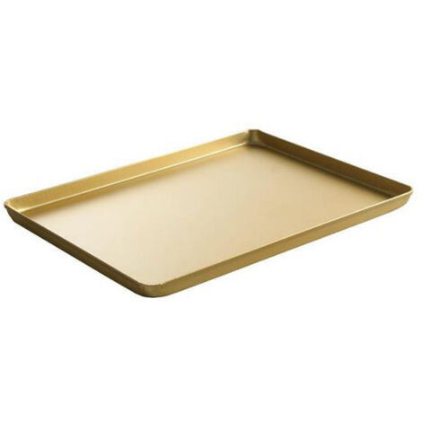 Bandeja expositora para repostería de aluminio 600x400x20mm dorado - Hendi 808573