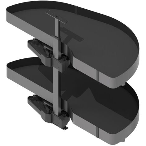 bandeja extraíble para módulo rinconero. modelo nova flat dolphin-i. acabado antracita. mano izquierda puerta 400