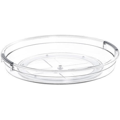 Bandeja giratoria, bandeja giratoria de 360°, refrigerador, organizador de cocina, bandeja giratoria para especias, almacenamiento de cocina para refrigerador, sala de estar, comedor.