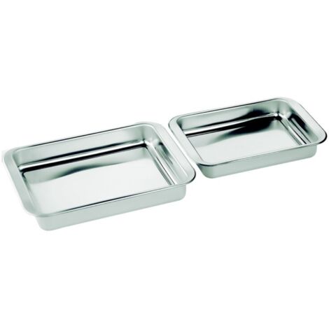 Bandeja Horno Inox Set 2 Uds 30 X 21 Cm/35 X 26 Cm Inox 18% Inoxibar