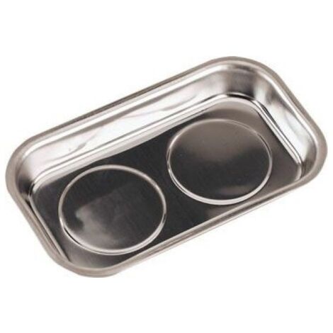 BANDEJA IMANTADA MAGNETICA RECTANGULAR INOX CON IMAN 240 X 140 MM-1198