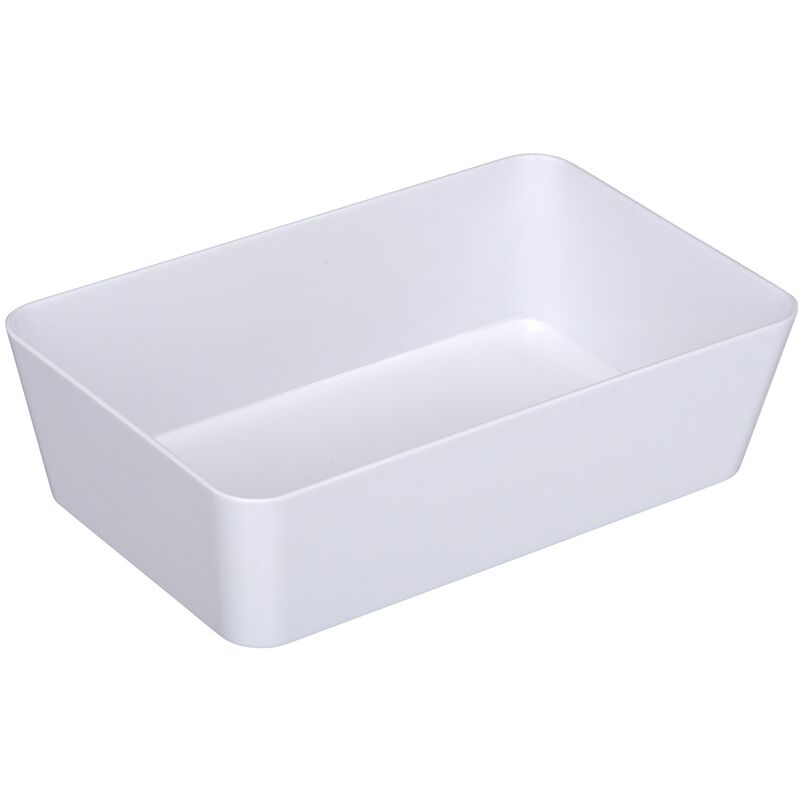

Bandeja de ordenacion 'Candy' de poliestireno en color blanco 22 x 14 x 6 cm - Wenko