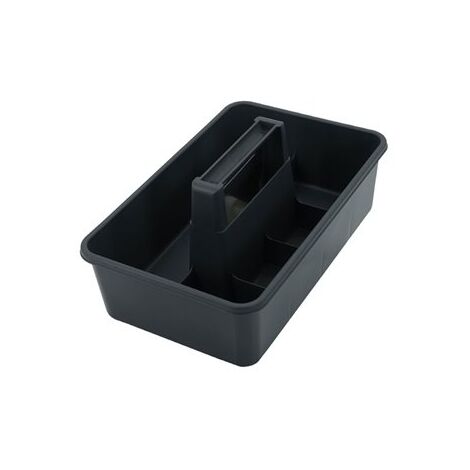 Bandeja organizadora de productos de limpieza 35,2x22,2x15,1cm color gris oscuro