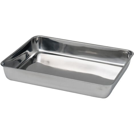 Bandeja para carne y alimentos de acero cromado 310x240x48mm - Hendi 508206