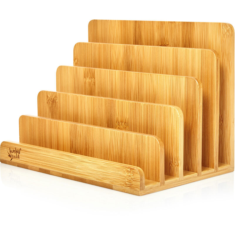 

Bandeja para cartas con 5 compartimentos DIN A4 25x17,5x16 cm Vertical y horizontal Bambú