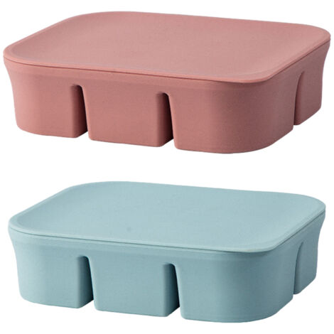 Bandeja para cubitos de hielo, bandeja para cubitos de hielo de silicona de 6 compartimentos, cubitos de hielo cuadrados