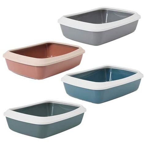Bandeja para gatos WC Arenero Modelo Iriz Blanco / Gris