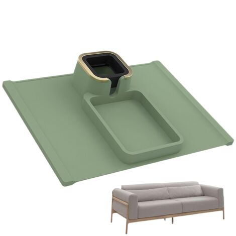 Bandeja para reposabrazos de sofá, soporte para mando a distancia – Reposabrazos reclinable para teléfono, aperitivos, portátil, café, comedor, sofá de dos plazas, bebida y teléfono móvil