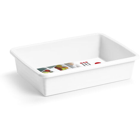 Bandeja plastico apto para frigorífico nevera 3 Litros Blanco