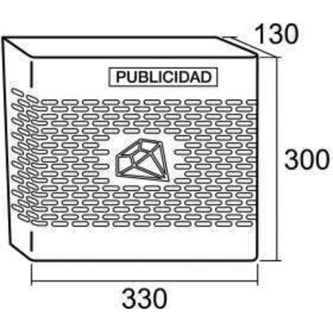 BANDEJA PUBLICIDAD DISEÃ‘O HORIZONTAL AC INOXIDABLE - BTV