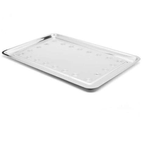 Bandeja rectangular de acero inoxidable Tadar 60 x 40 cm