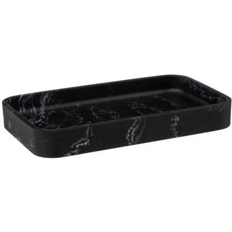 Bandeja rectangular léa efecto mármol negro  - 5five