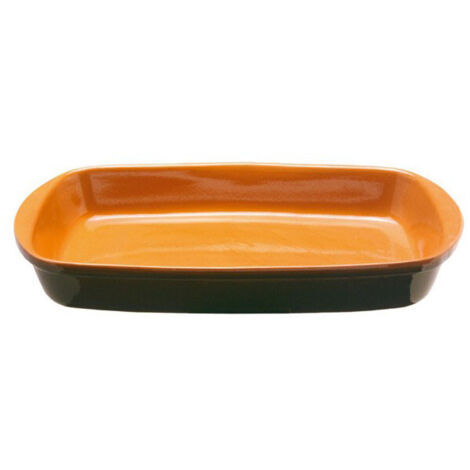 Bandeja rectangulara de 42x25 cm, color marrón Coli'