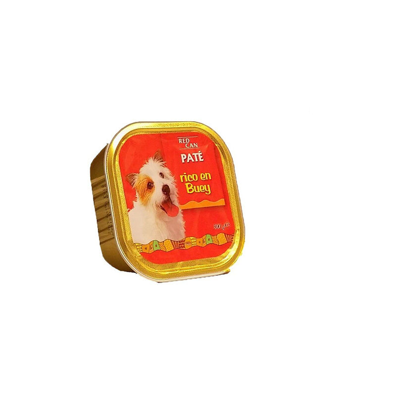 

Bandeja RED CAN paté rico en buey 300g para perros