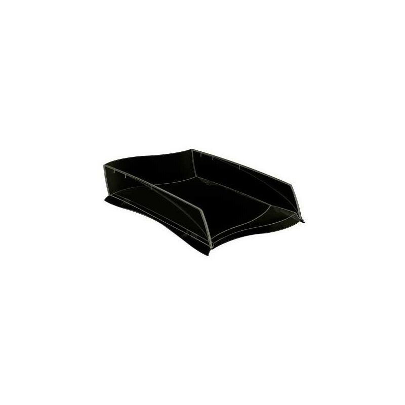 

Liderpapel - Bandeja sobremesa cep ellypse plastico negra 380x275x82 mm