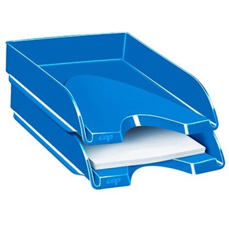 Bandeja sobremesa cep plastico azul 257x348x66 mm