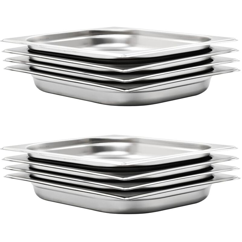 

Bandejas Gastronorm 8 unidades GN 1/2 40 mm acero inoxidable