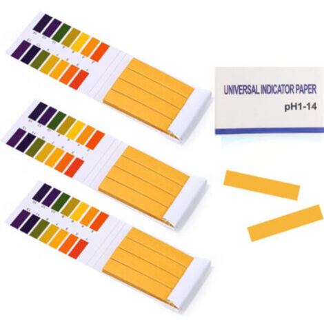 Bandelette pH, 240 Bandelettes de Test de valeur pH, plage de mesure 1-14, papier de test tournesol pour la aquariums salive Eau Test de sol (3x pack de 80)