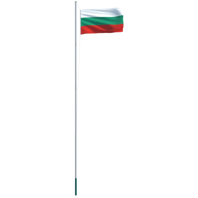 

vidaXL Bandera de Bulgaria y Mástil de Aluminio 6,2 m