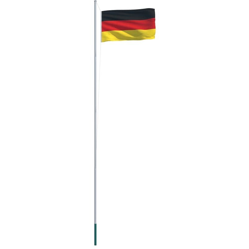 

vidaXL Bandera de Alemania y Mástil de Aluminio 6,2 m