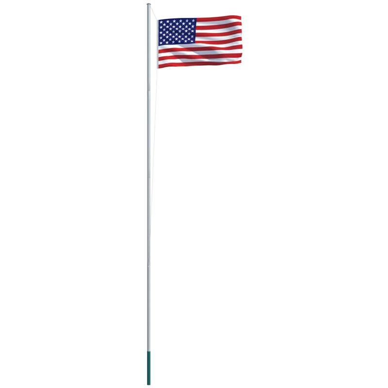 

vidaXL Bandera de Estados Unidos y Mástil de Aluminio 6,2 m