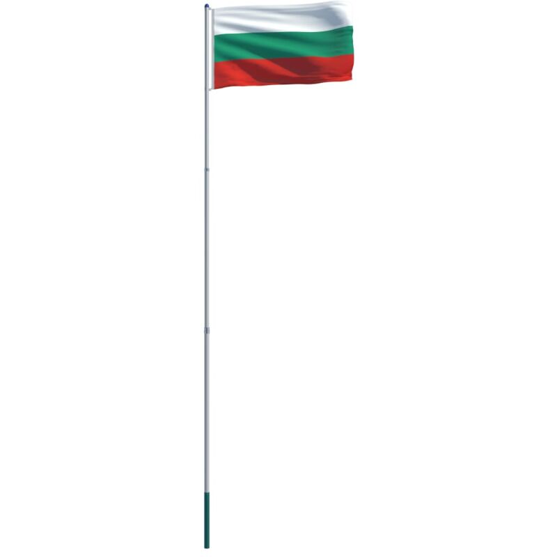 

vidaXL Bandera de Bulgaria y Mástil de Aluminio 6 m