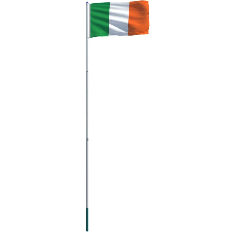 

vidaXL Bandera de Irlanda y Mástil de Aluminio 6 m