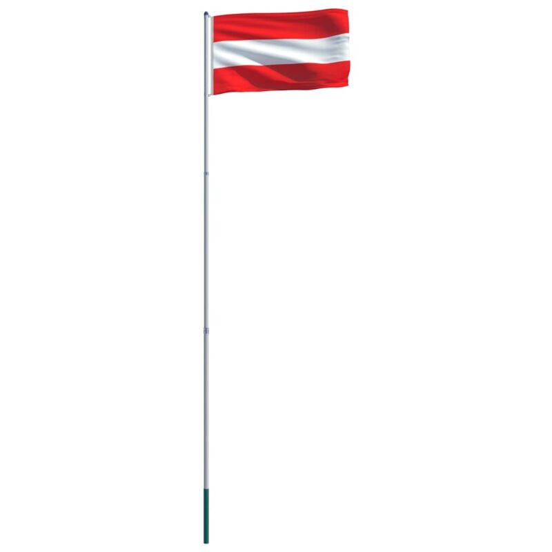 

vidaXL Bandera de Austria y Mástil de Aluminio 6 m