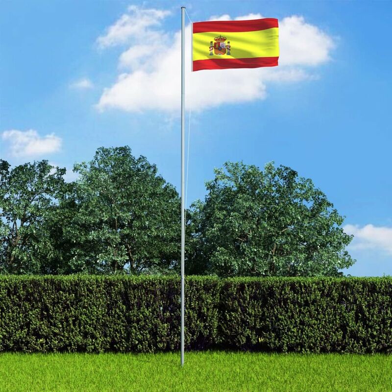 

Bandera de Espana y mastil de aluminio 4 m