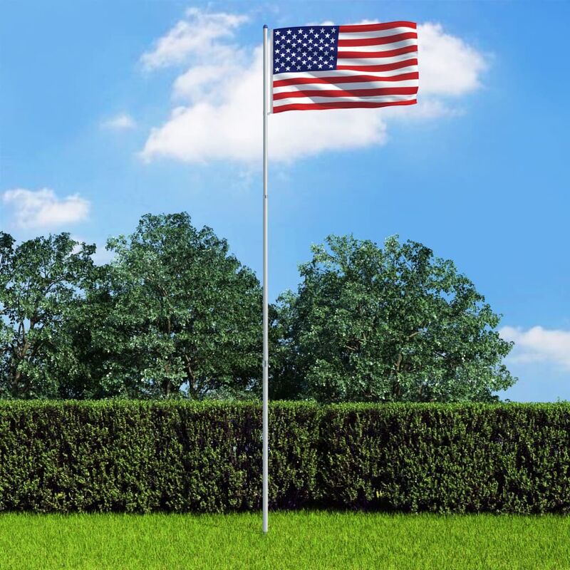 

Bandera de Estados Unidos y mástil de aluminio 6 m