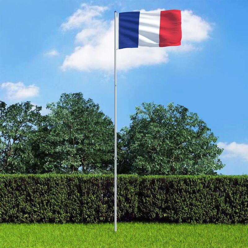 

Bandera de Francia y mástil de aluminio 6 m