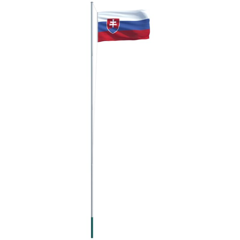 

Bandera de Eslovaquia y Mástil de Aluminio 6,2 m - Vidaxl