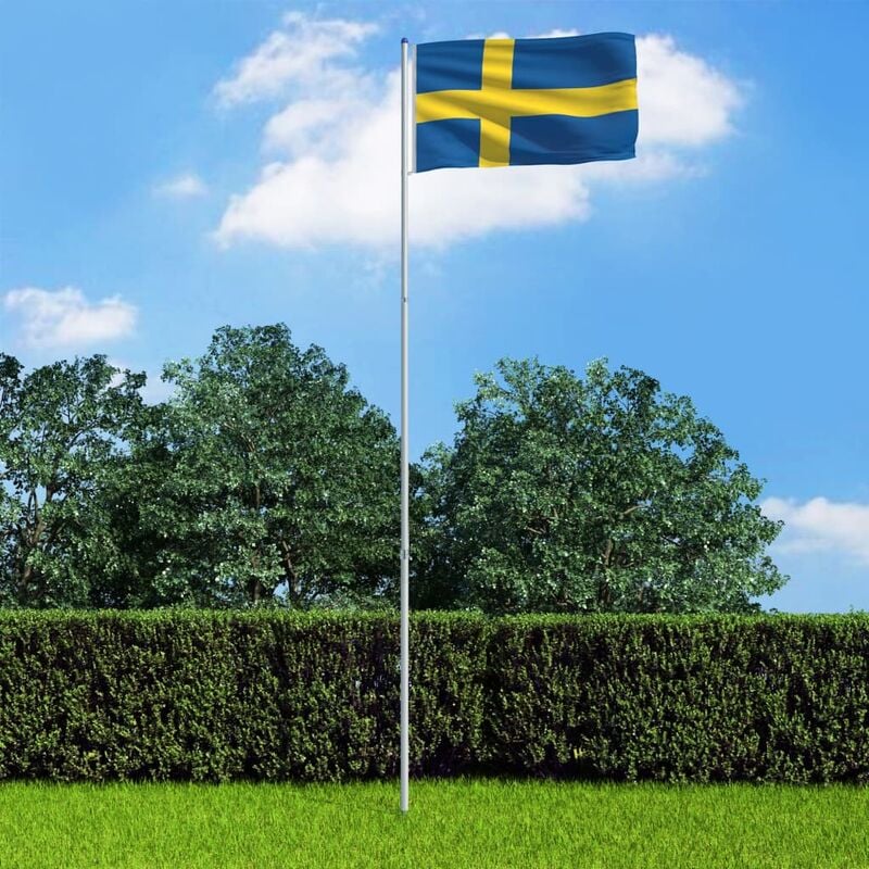 

Bandera de Suecia y mástil de aluminio 6 m